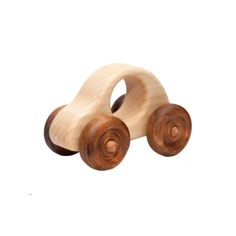 Montessori PoppyBabyCo Wooden Car Roller Toy