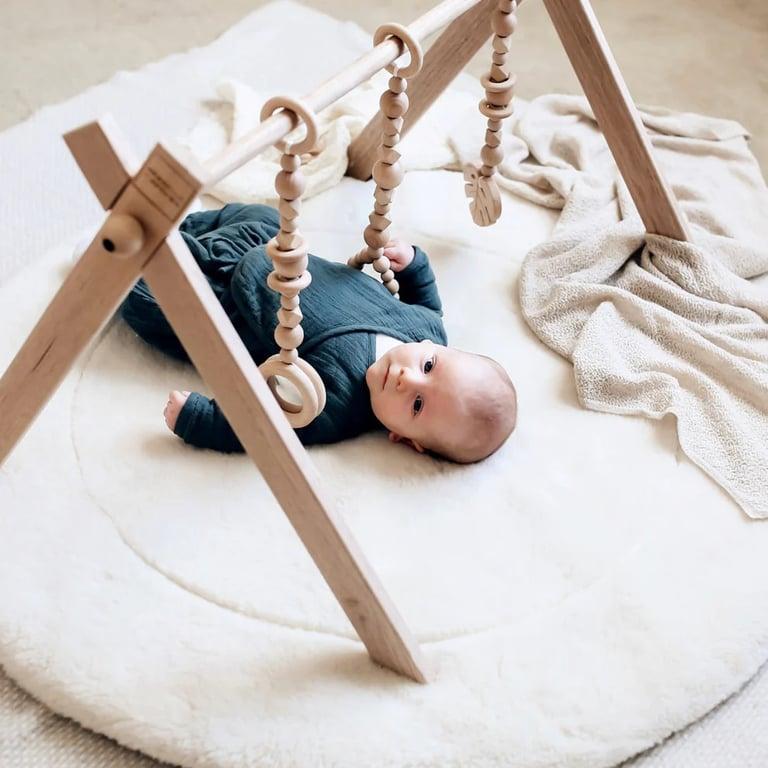Montessori Arabella + Autumn Deluxe Raw Beechwood Play Gym Single Frame