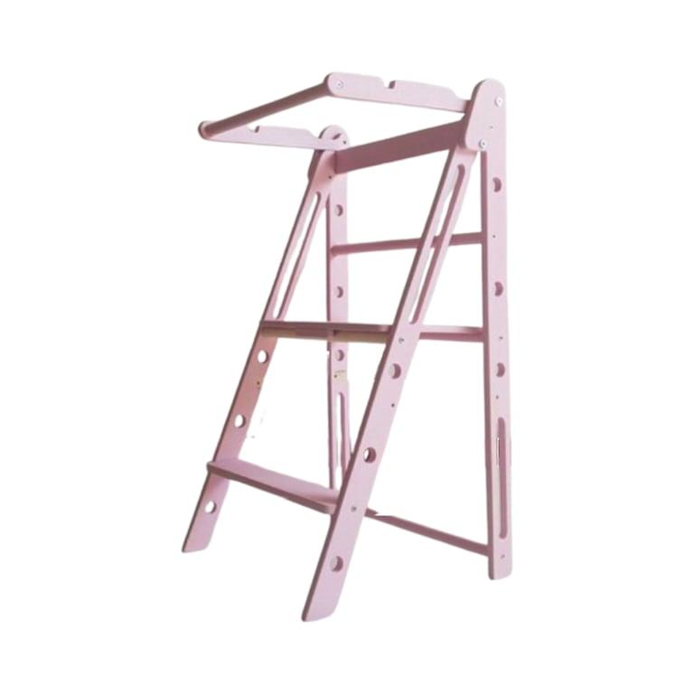 Montessori YkKids Foldable Toddler Tower Full Pink