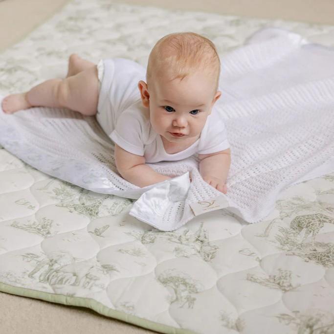 Montessori The Gilded Bird Safari Toile Quilted Playmat