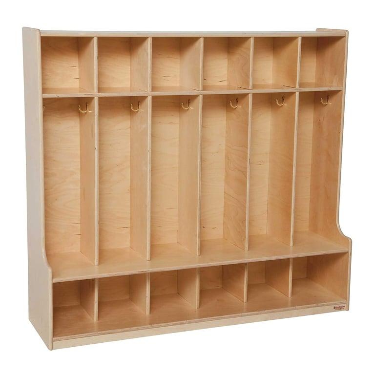 Montessori Wood Designs 6-Section Seat Locker