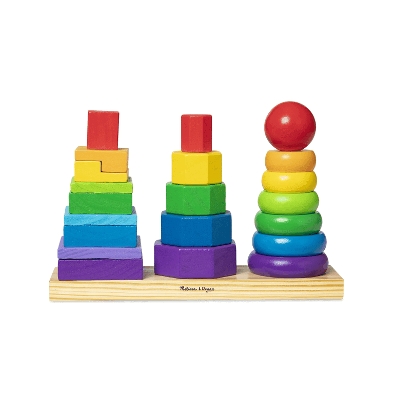 Montessori Melissa & Doug Geometric Stacker