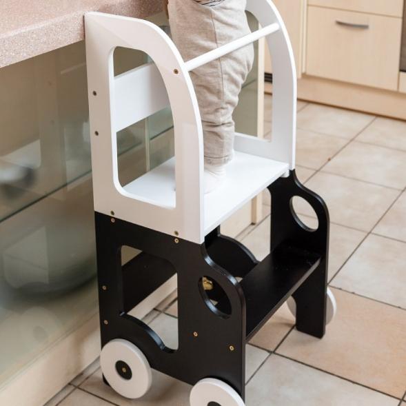 Montessori Family SCL Car Learning Tower White Black