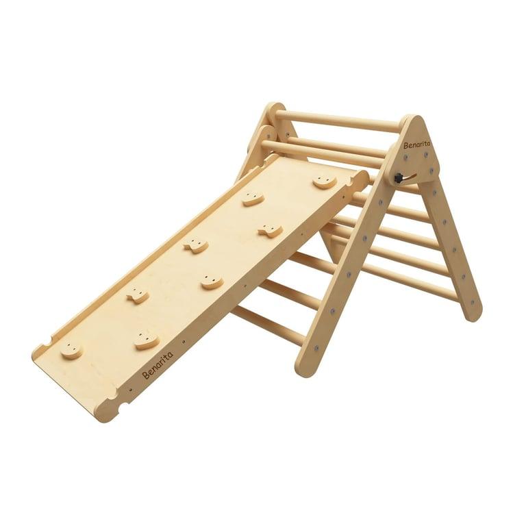 Montessori Benarita 2-in-1 Pikler Triangle With Ramp