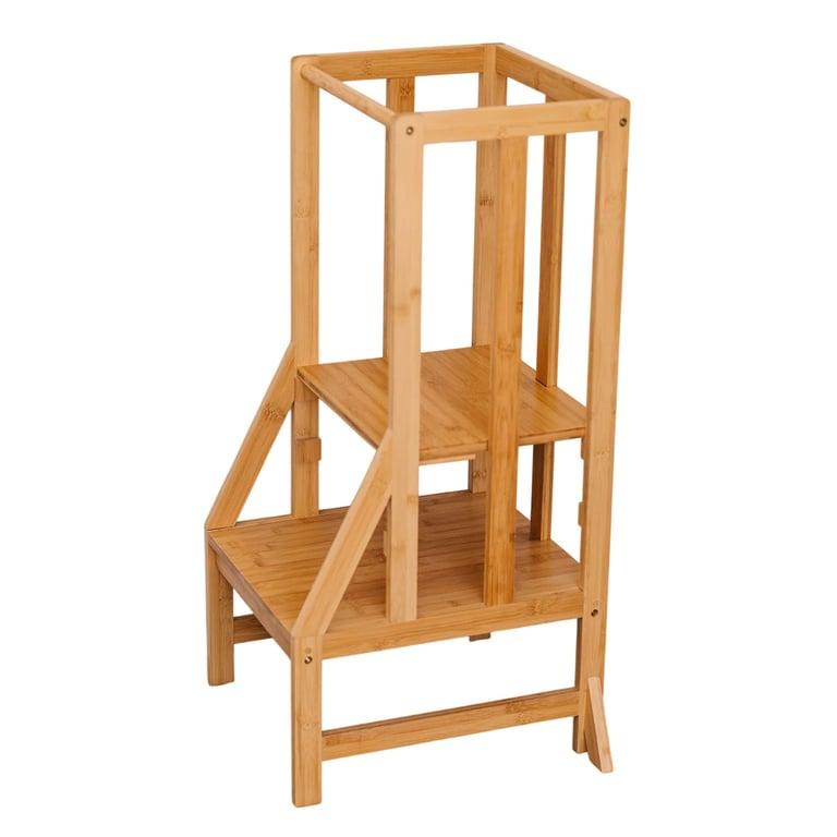Montessori Bamboo Helper Toddler Tower Natural