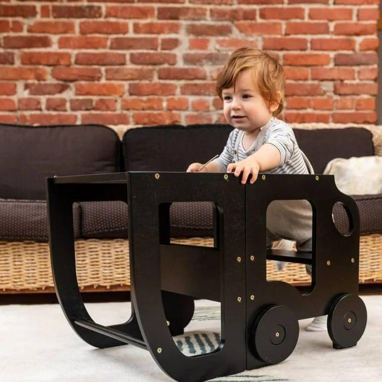 Montessori The Learning Tower Company The Wheely Fun Convertible Toddler Tower Car Black