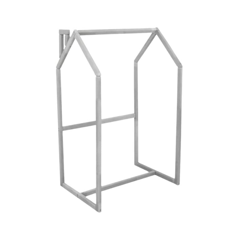 Montessori BusyWood Kids Clothing Rack Gray