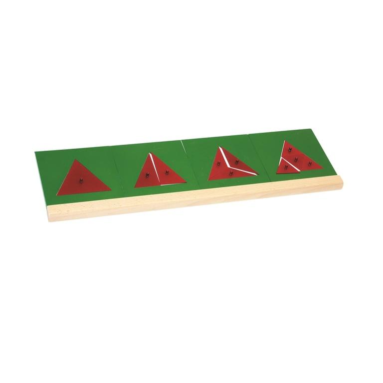 Montessori Alison's Montessori Triangle Fractions With Stands