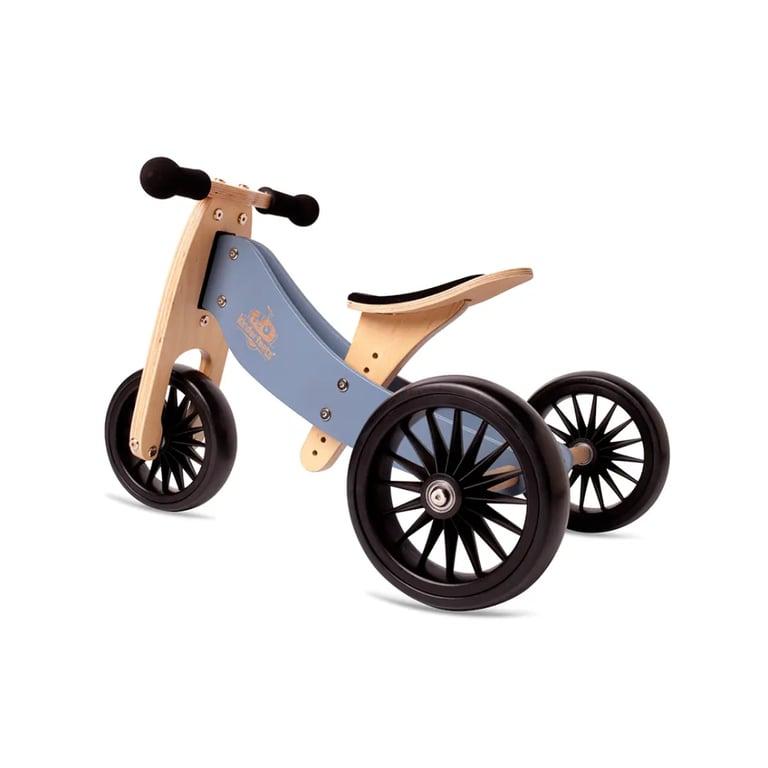 Montessori Kinderfeets 2-in-1 Balance Bike Tiny Tot Plus Slate Blue