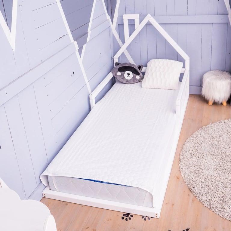 Montessori BusyWood House Floor Bed Model 3 Twin Size White