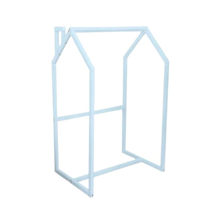 Montessori BusyWood Kids Clothing Rack Blue