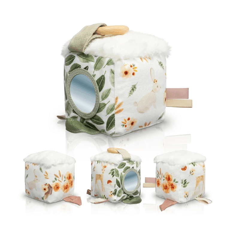 Montessori ZICOTO Soft Activity Cube Woodland Floral