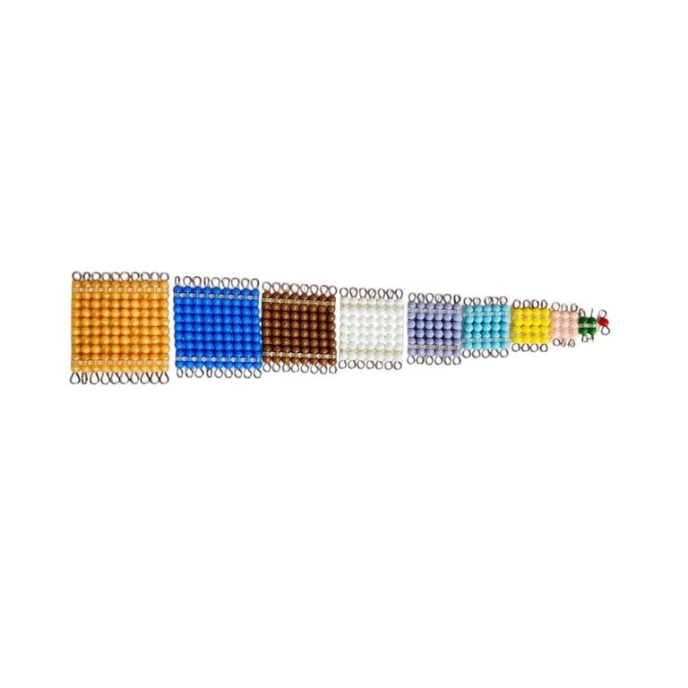 Montessori Affordable Montessori Colored Bead Square
