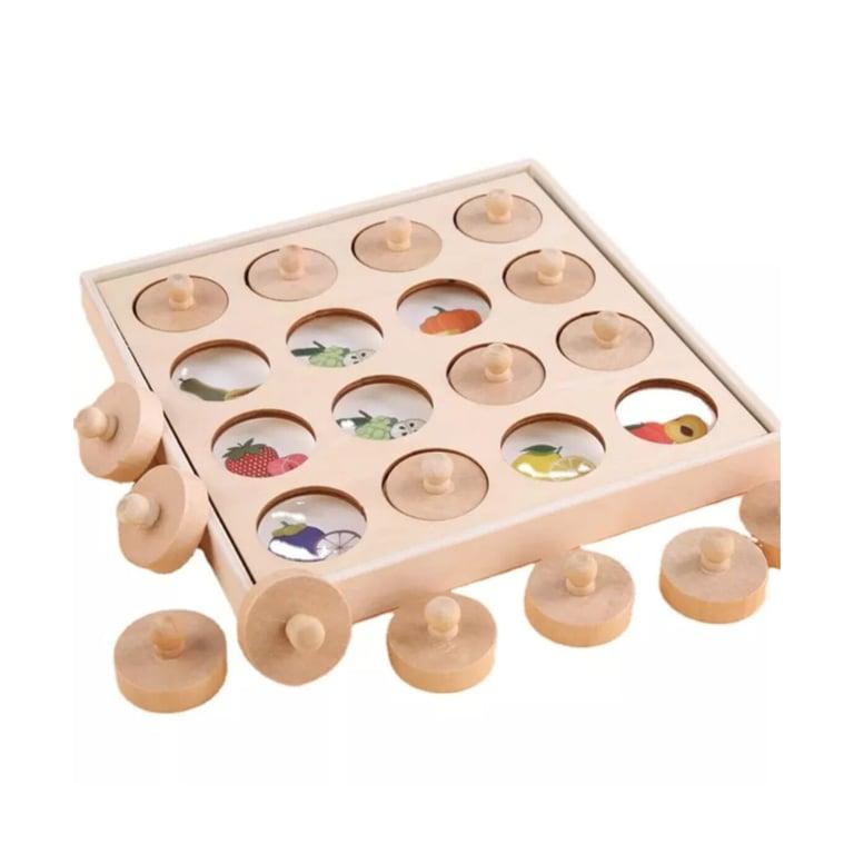 Montessori EmmyEndeavor Montessori Wood Memory Learning Game No Name