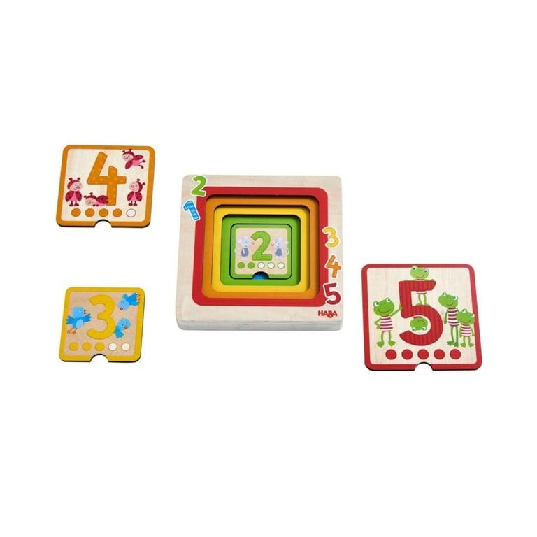 Montessori HABA Layer Puzzle Counting Friends