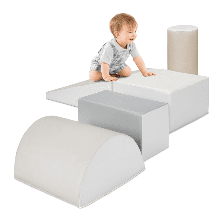 Montessori Best Choice Products 5-Piece Soft Play Set Neutral