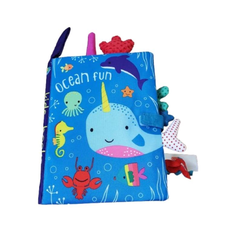 Montessori BabyLoveGiftsCo Soft Cloth Book Ocean Fun