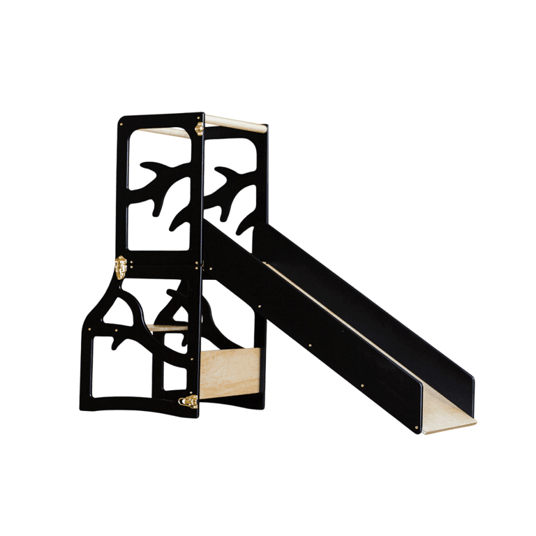 Montessori Weco 3 in 1 Tree Design Kitchen Tower With Slide Black