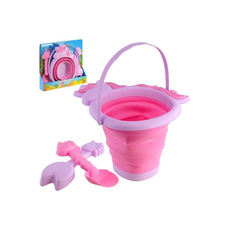 Montessori The Magic Toy Shop Sand Bucket and Spade Set Pink