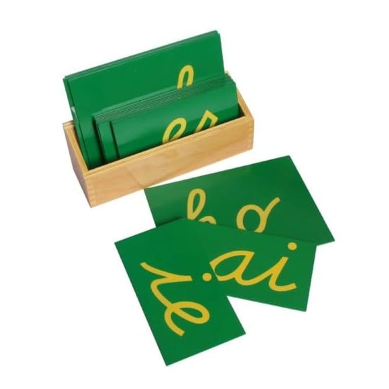 Montessori Elite Montessori Sandpaper Letters Cursive Double With Box