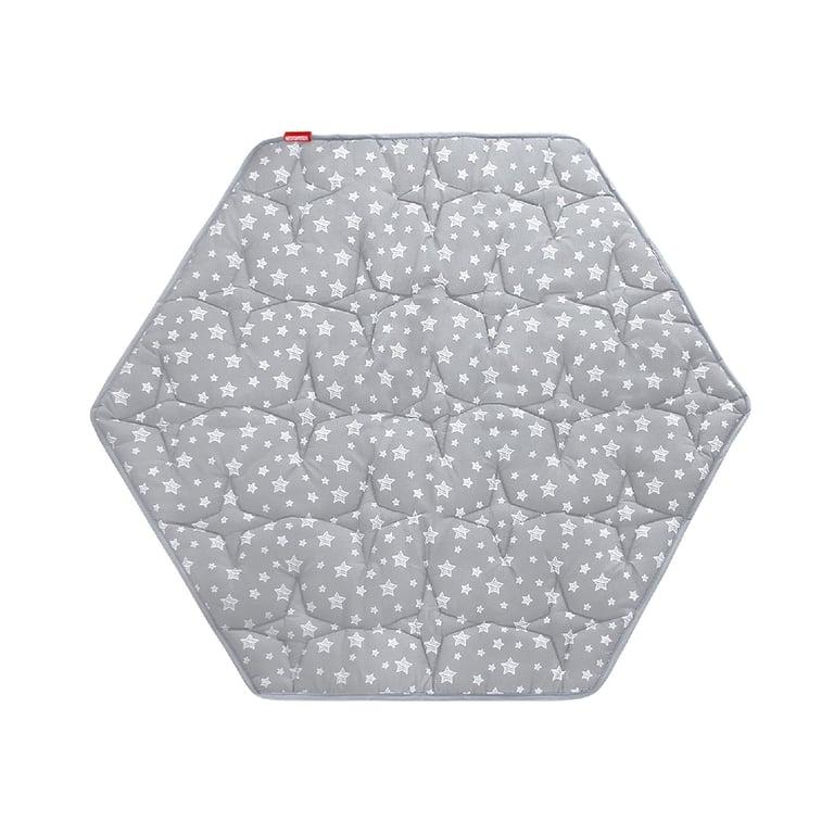 Montessori Moonsea Hexagon Play Mat Gray With Star