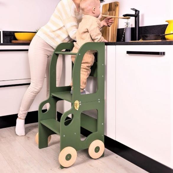 Montessori Family SCL Car Learning Tower Green