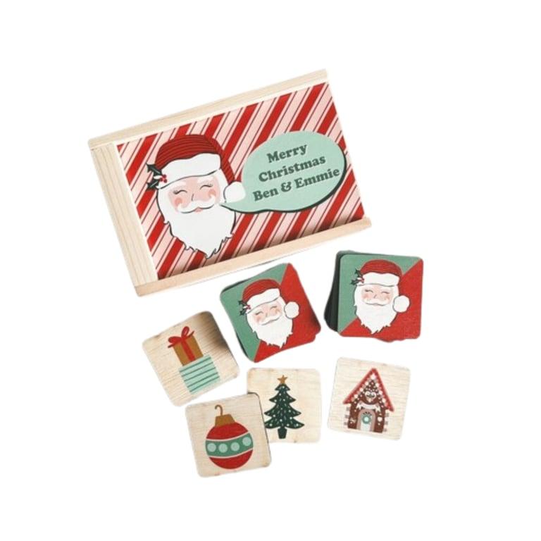 Montessori Modern Silo Christmas Memory Game