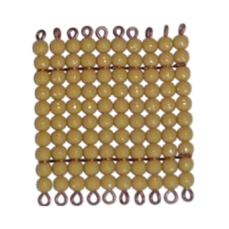Montessori REU The Materials Company of Boston One Golden Hundred Bead Square