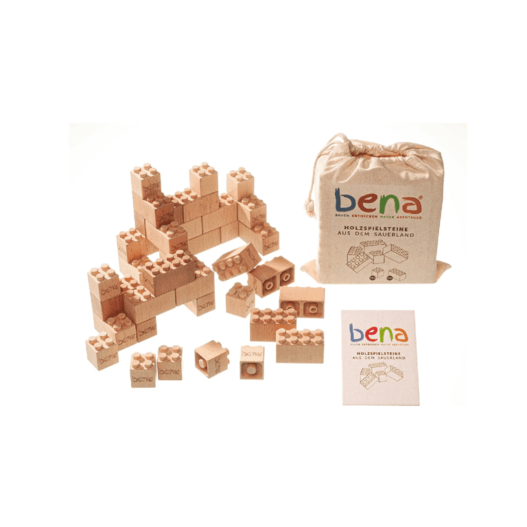 Montessori Jester's World Bena Building Bricks 96 Pieces