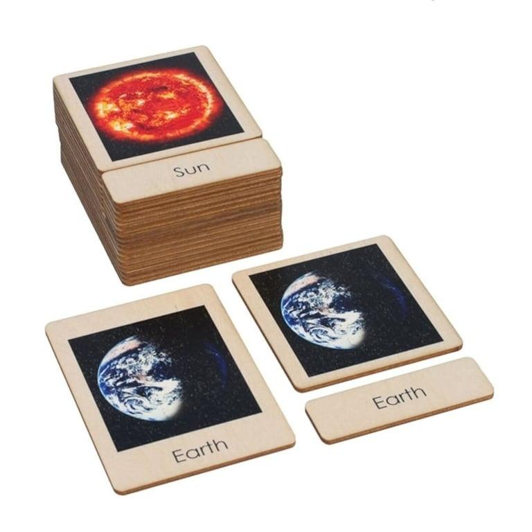 Montessori Alison's Montessori the Solar System Wooden Nomenclature Cards