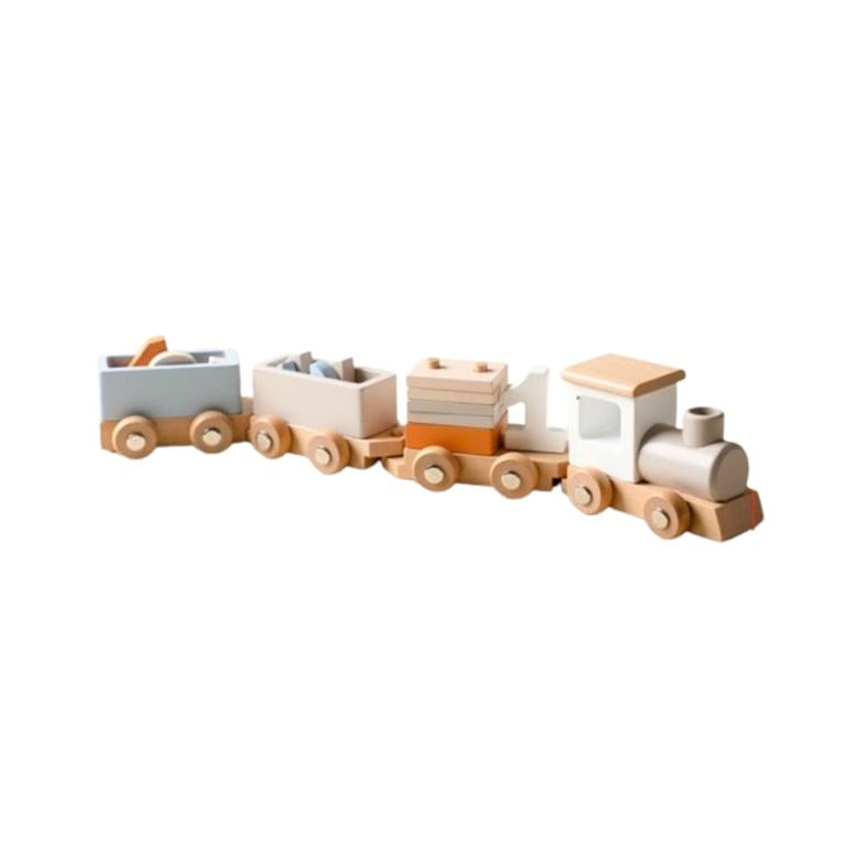 Montessori REU BonteKido Wooden Stacking Train