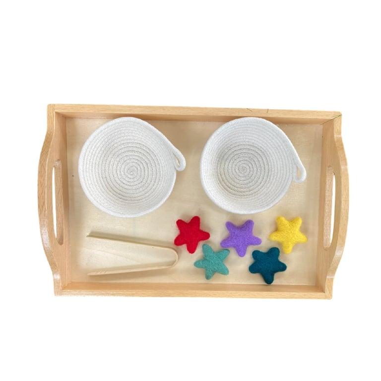 Montessori Birch Street Goods Star Tonging Activity Set