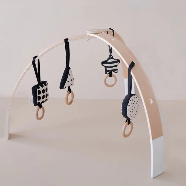 Montessori PlayLogy Baby Play Gym With Black & White Activity Pendants