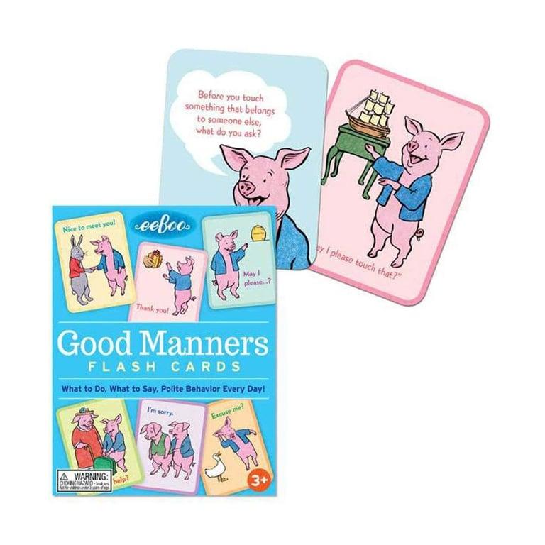 Montessori eeBoo Flashcards Good Manners Conversation