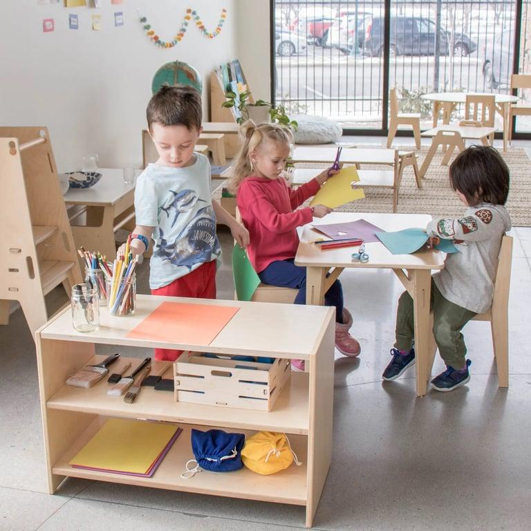 Montessori Sprout Kids Montessori School Open Back Shelving 20H 30W 11.5D