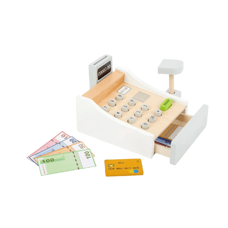 Montessori Small Foot Grocery Toys Cash Register