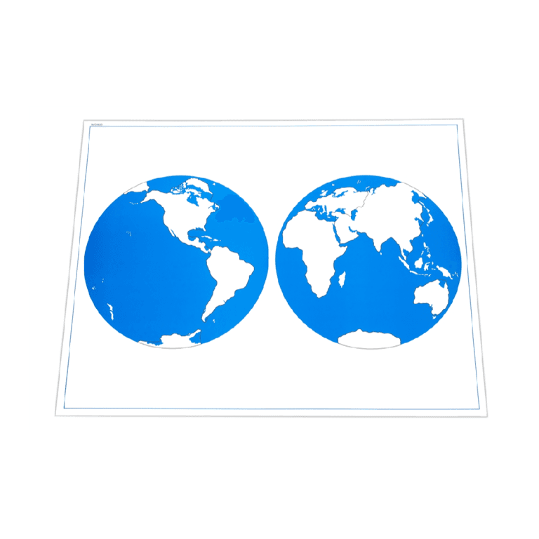 Montessori Alison's Montessori Unlabeled Control Map Premium Quality